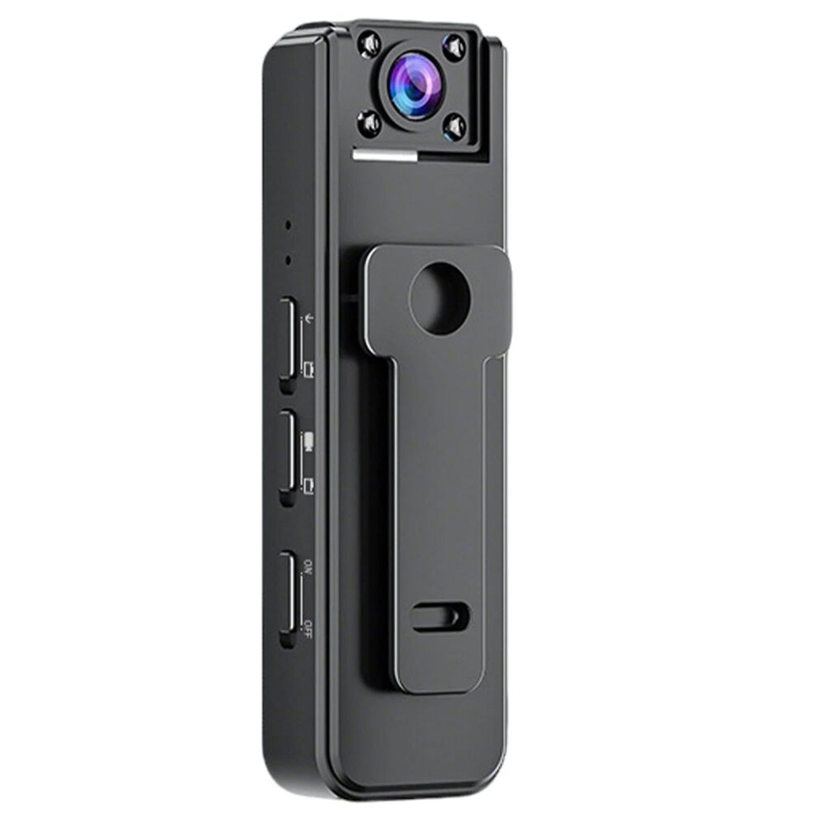 

Wireless Vlog Body Camera 1080P Camcorder Wearable Body-Cam With Night-Vision 180° Rotation Lens Portable Sport DV Camcorder чорний