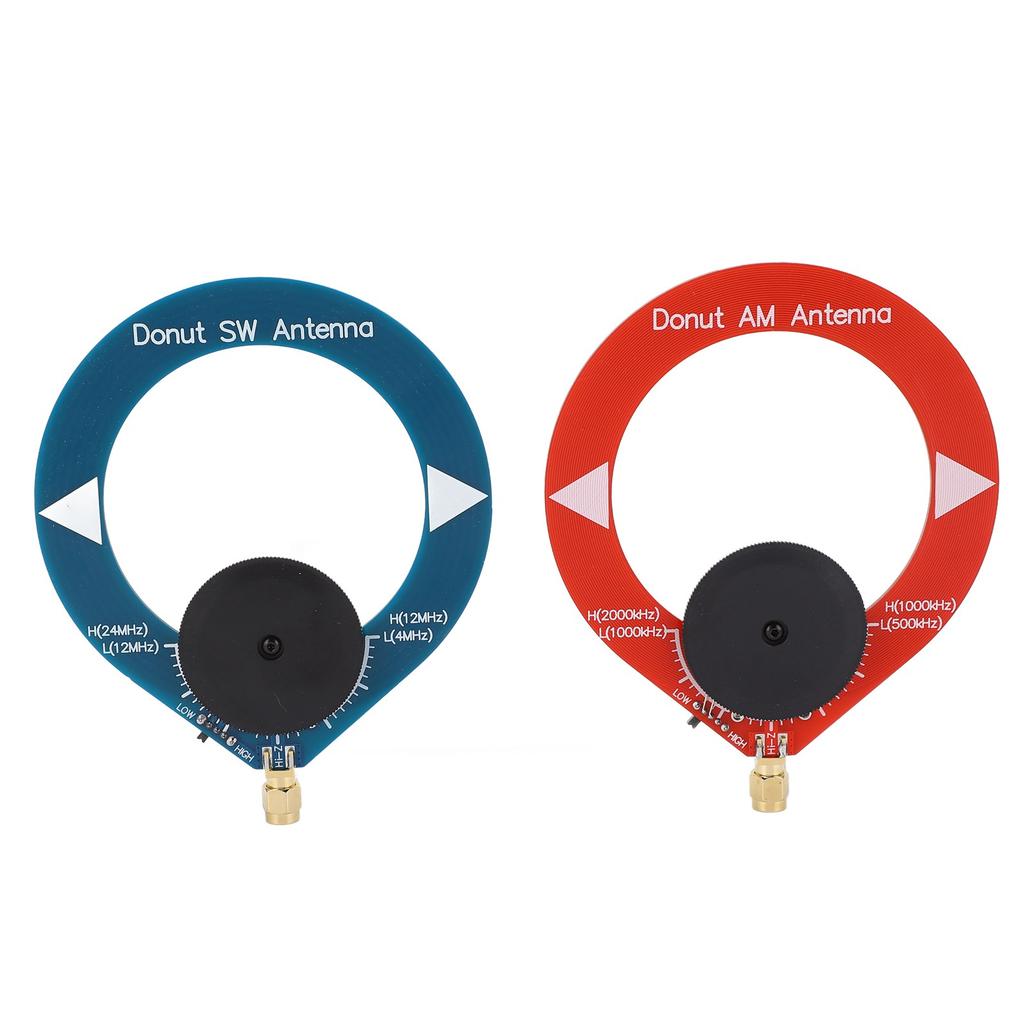 2Pcs Donut AM MW SW Antenna Anti Interference Portable Mini Loop Antenna for Shortwave Radio