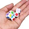 10 Stück Sechsseitige Würfel Mit Bunten Punkten 16mm Kinder Spaß Spielen Klassenzimmer Lehrmaterialien Didaktische Spiele Für Kinder Kinder Spiel Set