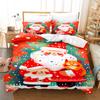Christmas Bedding Set Duvet Cover Comforte 3D Children'S Cute Printed Cartoon 100% Polyester 3-Piece Set 1 Quilt Cover