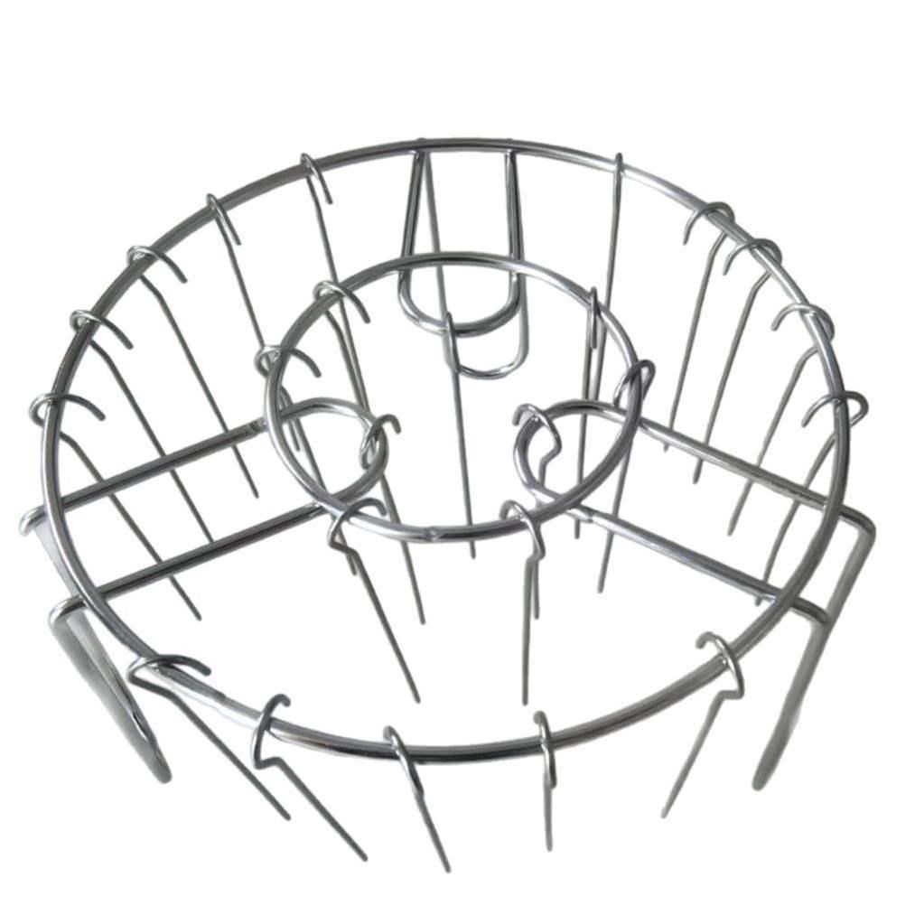 24-Skewer Stainless Steel Air Fryer and BBQ Rack for Vertical Grilling