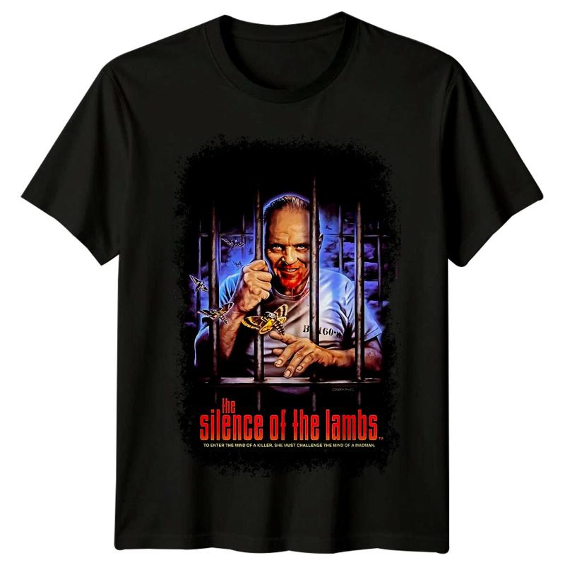 The Silence of the Lambs () Movie Poster Inspired TShirt Retro s Tee S