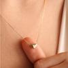 Versatile Gold Heart Necklace: Trendy Korean-Japanese Design, Thin Chain Women's Jewelry for All Seasons