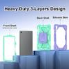 Rotating Stand Case Universal for Galaxy Tab S10 Lite S9 FE SM-400 X406 X520 X526B X510 X516B X710 X716B Heavy Duty Handle Cover