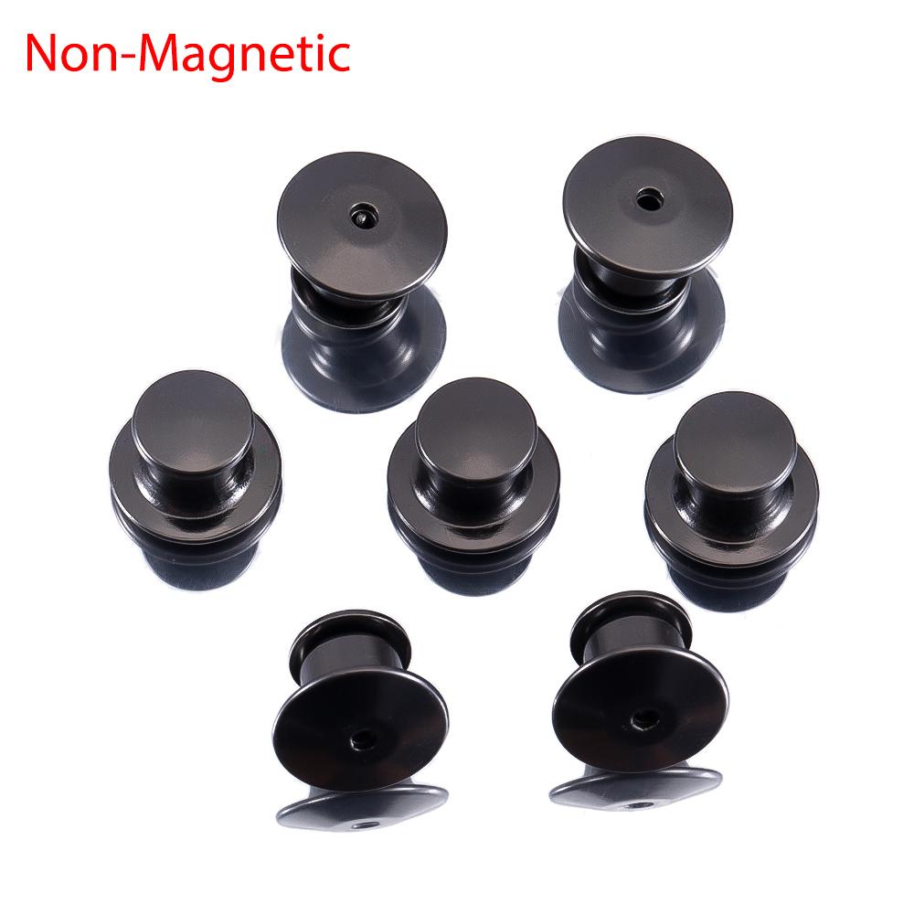 10Pcs Magnetic Clasp Brooch Locking Pin Backs Metal Pin Back Locking Pin Keepers Locking Clasp DIY Brooch Badge Jewelry Making