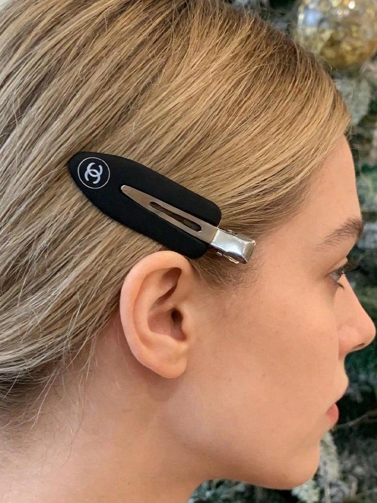 Chanel Fermagli per capelli da donna senza piegatura, Fermagli a becco d'anatra con superficie opaca, Accessori per capelli alla moda per basette laterali per uso quotidiano e feste
