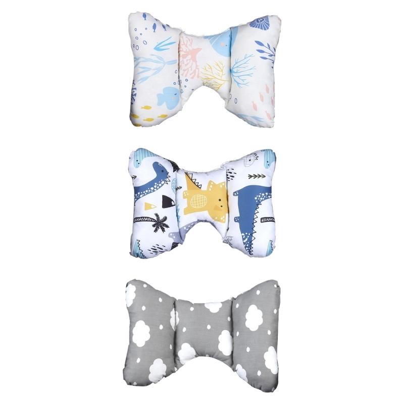 Portable Baby Travel Pillow Vibration Reduction Core Neck Protection Soft Cotton Cushion For Strollers Bassinet