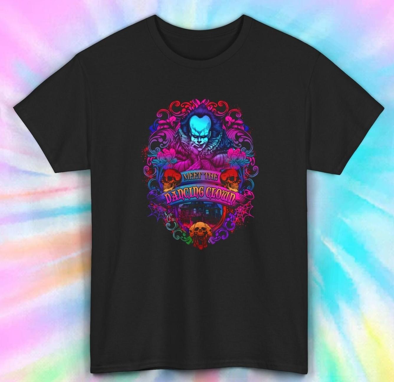 Pennywise Meet The Dancing Clown T-Shirt | Creepy Horror Graphic Tee | S-5XL XL