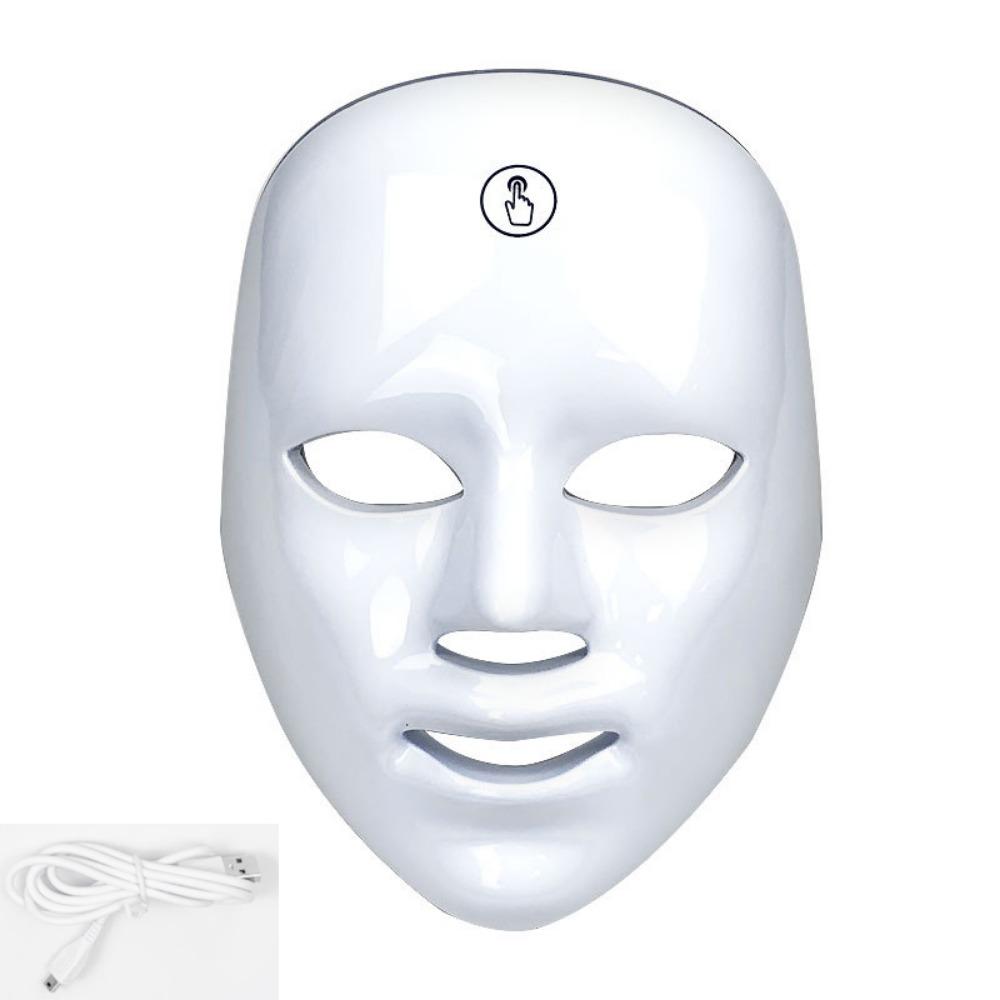 7 Colors LED Face Mask Rechargeable Photon SPA Mask Photon Facial LED Mask  Remove Acne Wrinkle