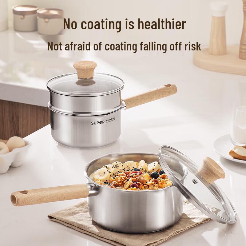 

Supor 316L Stainless Steel Noodle Pot 16cm 16cm