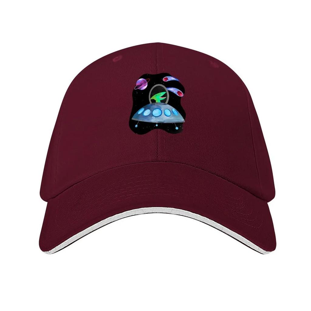 Space Dinosaur Astronauts Watercolor Pink Purple Pattern Baseball Cap Hard Hat Hood Tactical Cap Luxury Caps Caps Women Mens