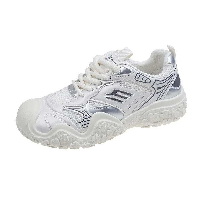 

Fashion Women s Shoes New Women s Vulcanized Shoes Spring and Autumn Breathable Mesh Sports Leisure and Comfortable Walking Shoes 35