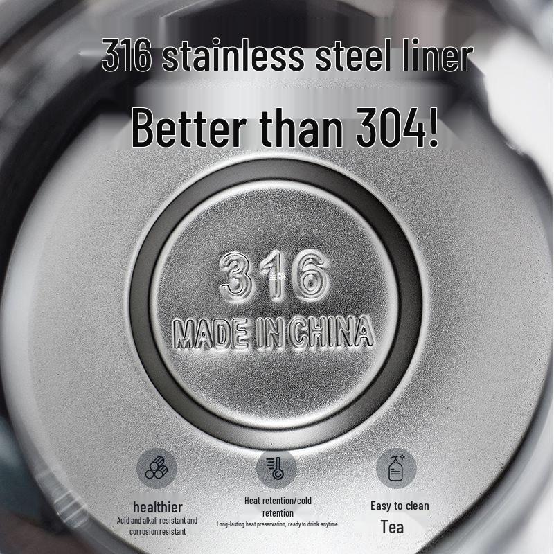 Large Capacity 316 Stainless Steel Insulated Kettle for Home, Restaurant, or Hotel Use