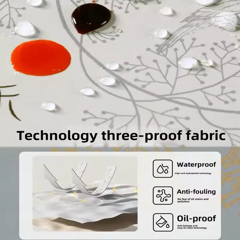 Luxury Tablecloth High-temperature Resistant Waterproof and Oil Resistant Household Tablecloth Coffee Table Cloth Party Decor