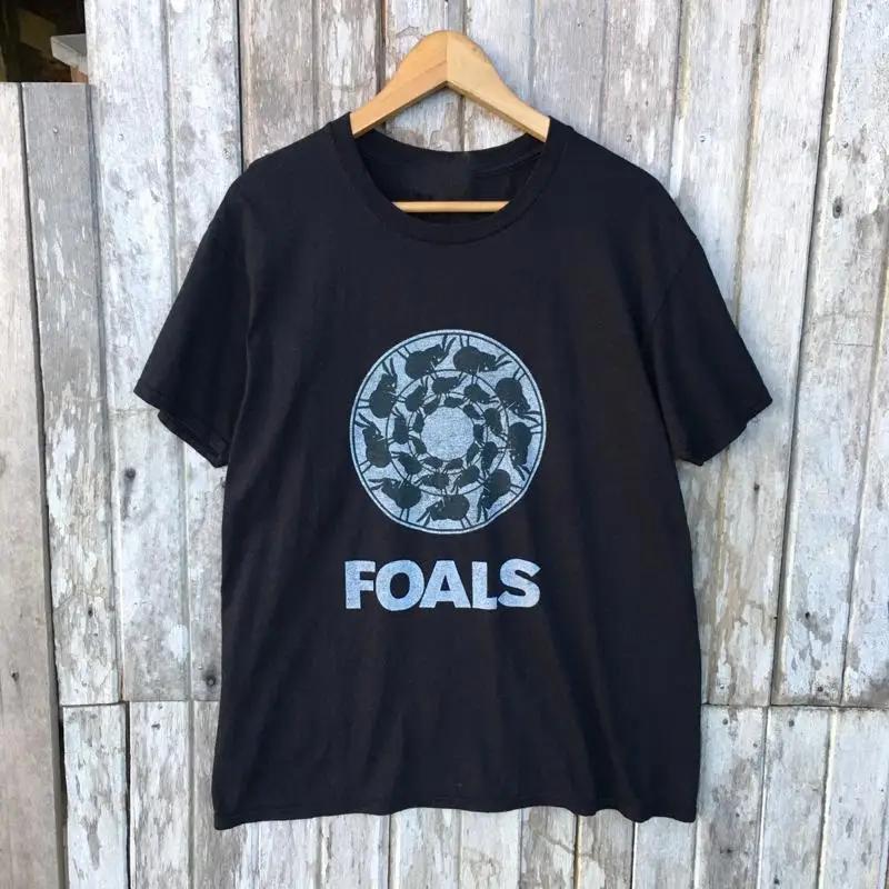 

Vintage Foals Music Band For Fans Cotton Black S 4XL Classic T Shirt 5XL різнокольоровий