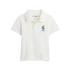 Boys' Toddler Pure Cotton Polo Shirt with Cartoon Embroidery