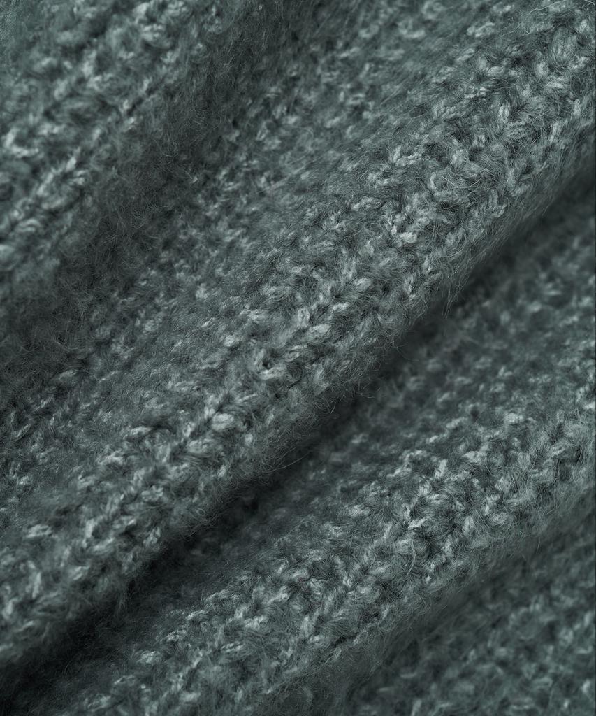 Blond9 Button Collar Knit Cardigan_Gray