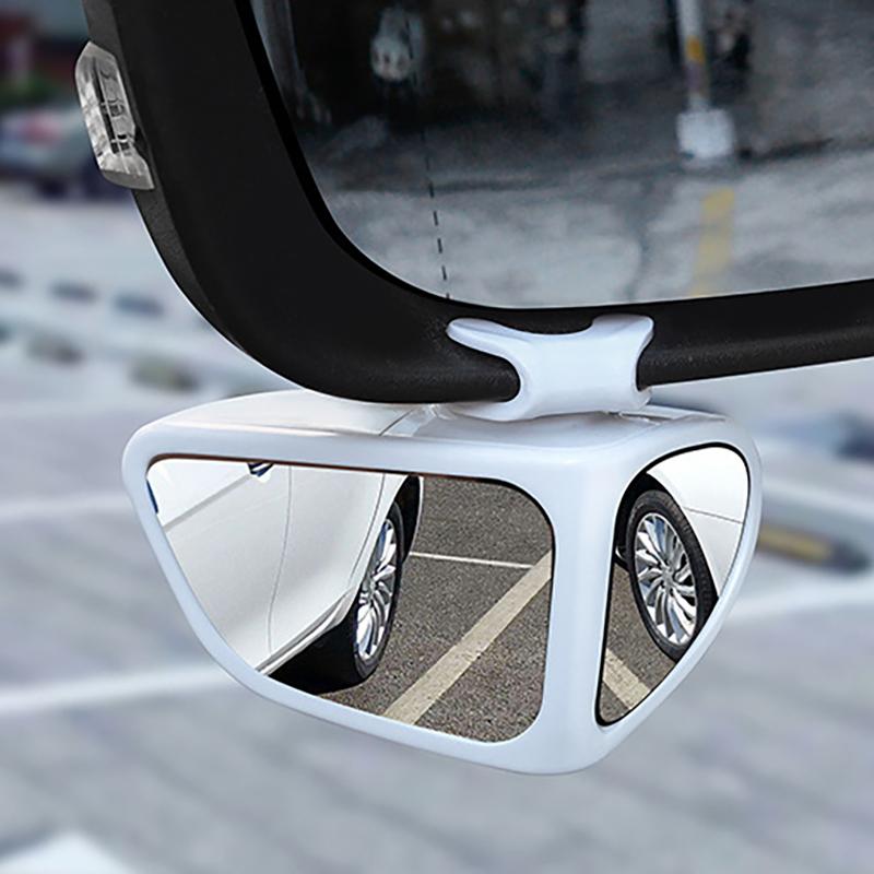 1/2 Stück Auto Totwinkelspiegel Auto Rückspiegel Doppelseitiger Spiegel 360 Grad Verstellbar Weitwinkel Totwinkelspiegel Rückfahr