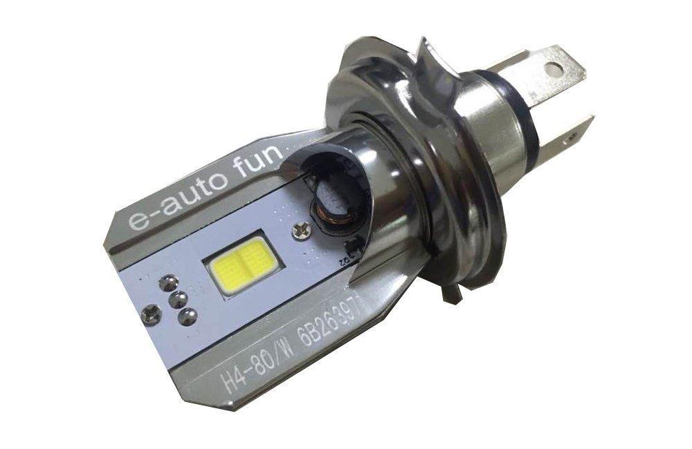

fun Motorcycle LED H4 12W 9669 e-auto Headlight, Hi/Lo Switchable, White, 800Lm, Type,