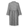 Womens Fashion 3/4 Sleeve Floral Print Dress Tassel Trim V Neck Mini Dress Casual Loose Fit Summer Dress