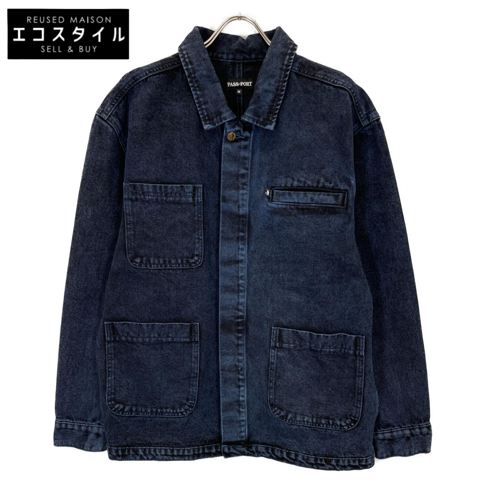 

PASS~PORT Indigo Denim Jacket Coverall Jacket M Indigo blueUsed