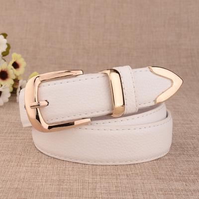 Women's Casual PU Belt Solid Color Simple Commuter Waist Belt