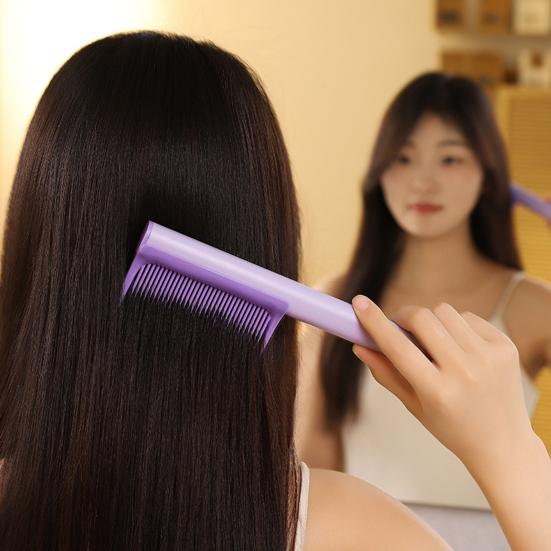Detachable Hair Comb with Replaceable Wavy/Straight Teeth Suction Cup Anti-static Professional Men Women Hair Styling Detangling Comb
