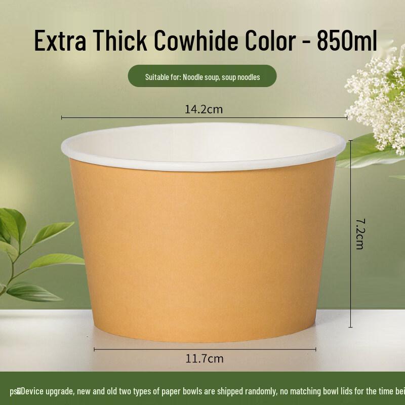 ZISIZ Disposable Paper Bowl & Cutlery Set