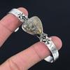Root Chakra Fossil Coral Gemstone 925 Sterling Silver Flower Daughter New Bangle