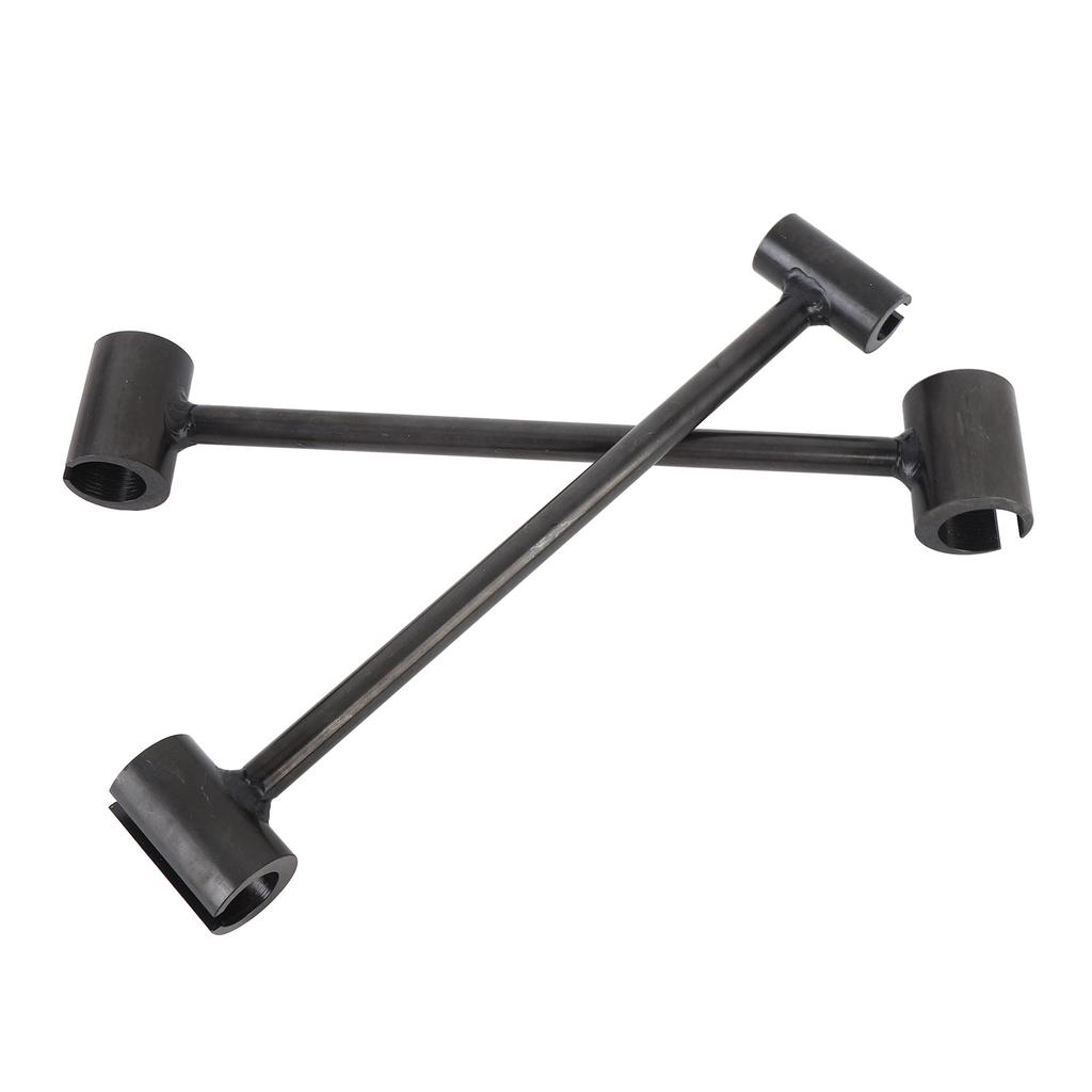 Pachet 2 Instrumente de Reglare Balama Ușă Construcție din Oțel Cap Dublu Îndoitore Goluri Balama Cheie de Reparare