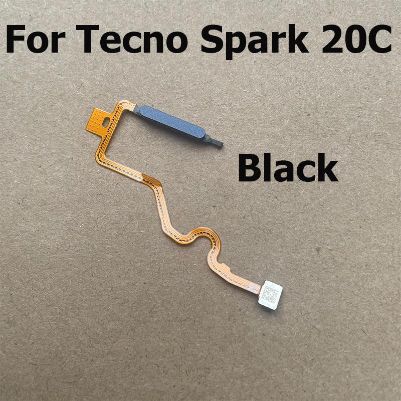 For Tecno Spark 20C ID Home Button Fingerprint Menu Return Key Recognition Scanner Sensor Flex Cable BG7n BG7