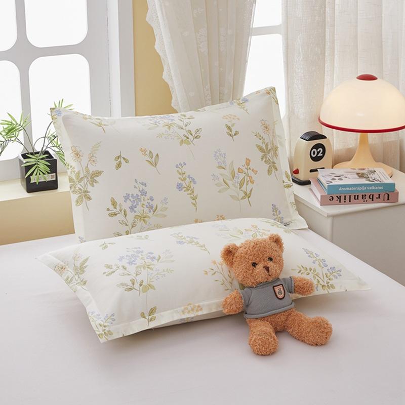 2pcs Floral Pattern Cotton Pillowcase Without Pillow Core, Comfortable Soft Pillow Covers, for Home Bedroom Living Room Decor, 19*29inch