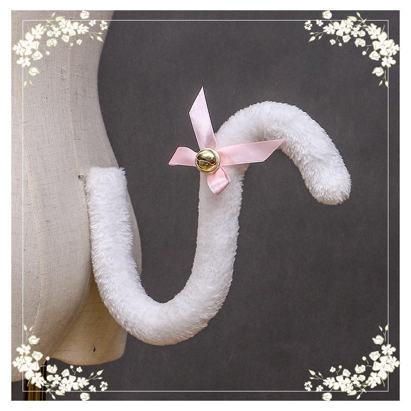 

A cute Lolita animal ear tail accessory cat girl cosplay maid cat tail Lolita