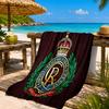 Royal Engineers Crest Emblem Beach Towel, Quick-drying, Easy to Care for, Suitable for Both Fitness and Beach Vacations,Sports Essential