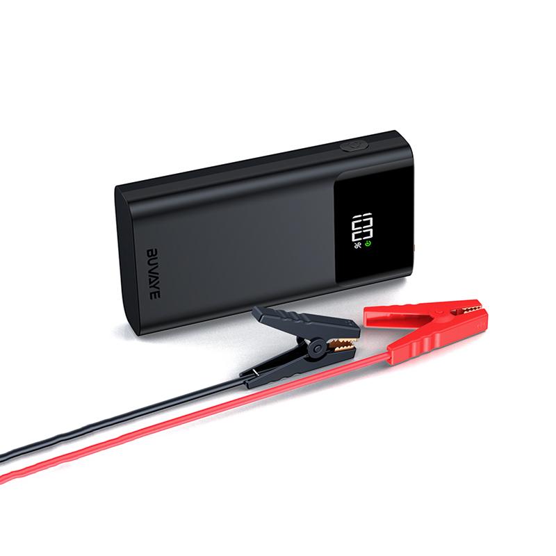 

BUVAYE автомобильный пусковой агрегат 3 в 1 портативный автомобильный аккумуляторный усилитель внешний аккумулятор светодиодное освещение небольшой аккумулятор пусковое устройство для автомобилей 12 В чёрный