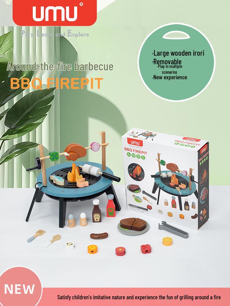 

Детский пикник-барбекю: Деревянная игра-симулятор приготовления чая