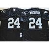 Rugby Jersey Oakland Raiders Retro Style Embroidered Football Uniform Men Women