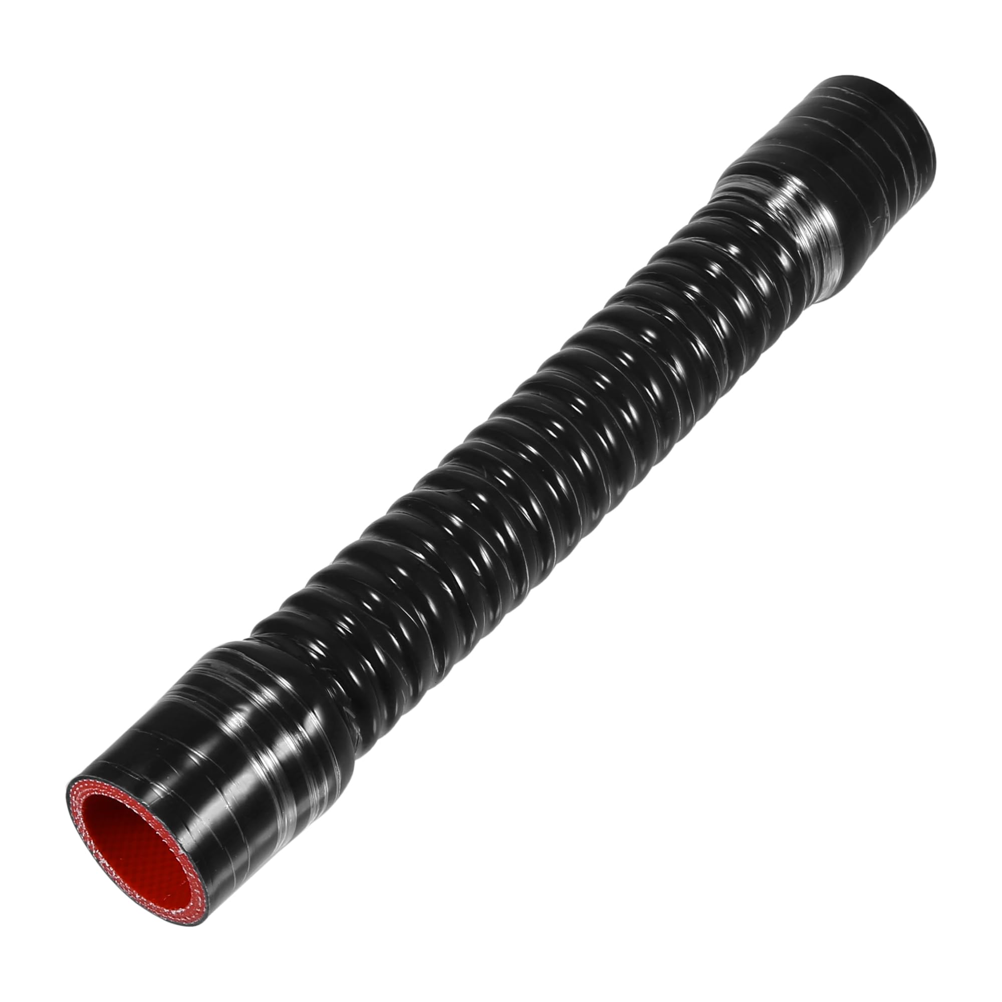 

X AUTOHAUX 1pcs 32mm 1.26 ID 300mm 11.81 Length 0° Black Red Car Thread Silicone Hose Hose Universal Inner diameter 32mm червоний
