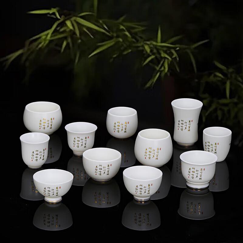 Chaxun White Jade Porcelain Master Tea Cup