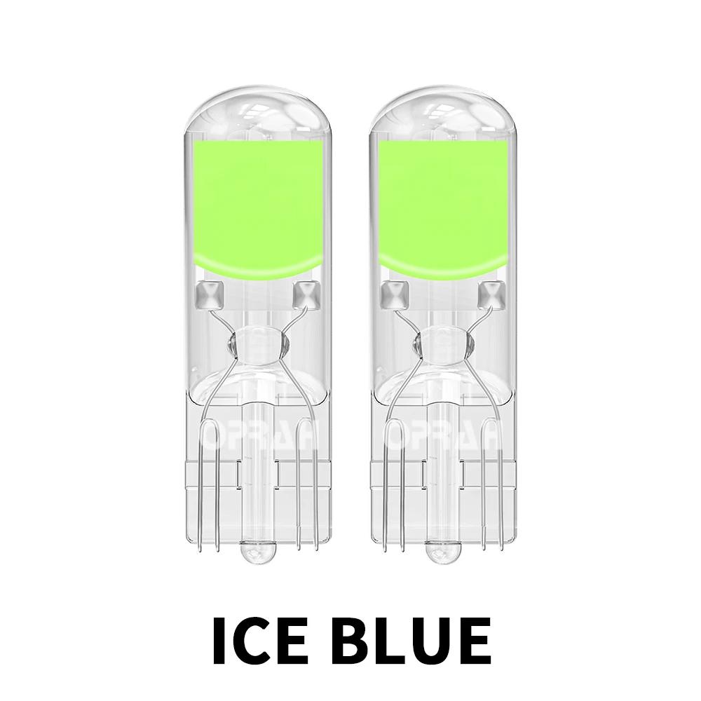2X T10 W5W 194 T15 W16W  LED Bulbs Reading Lights COB Auto Brake Lamp Glass Sapphire Drive-free Dome Light Amber 12V White 6000K