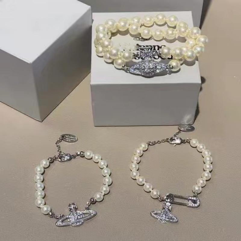 

Браслет Vivian Classic Queen Mother Pearl с бриллиантовым дизайном планеты Сатурн Package