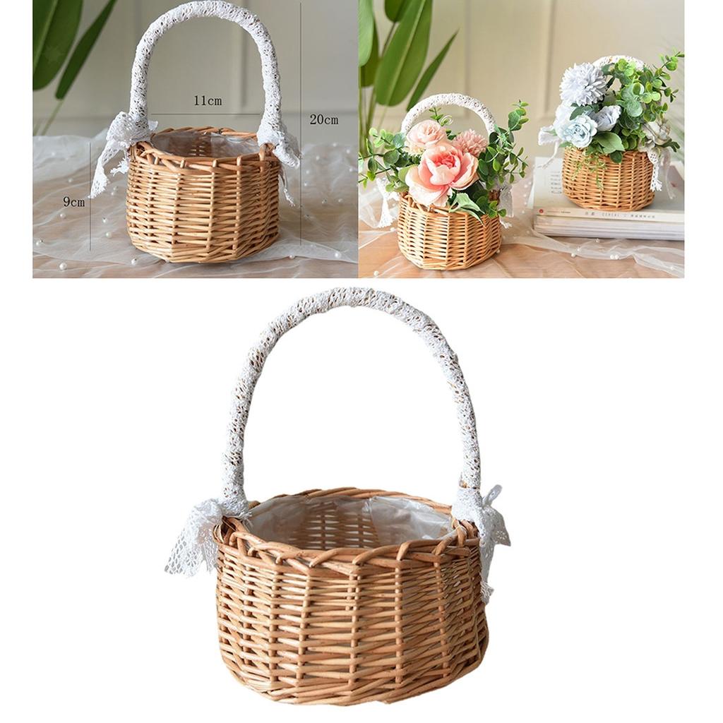 3 Size Storage Basket. Flower Food Fresh Rattan Gifts