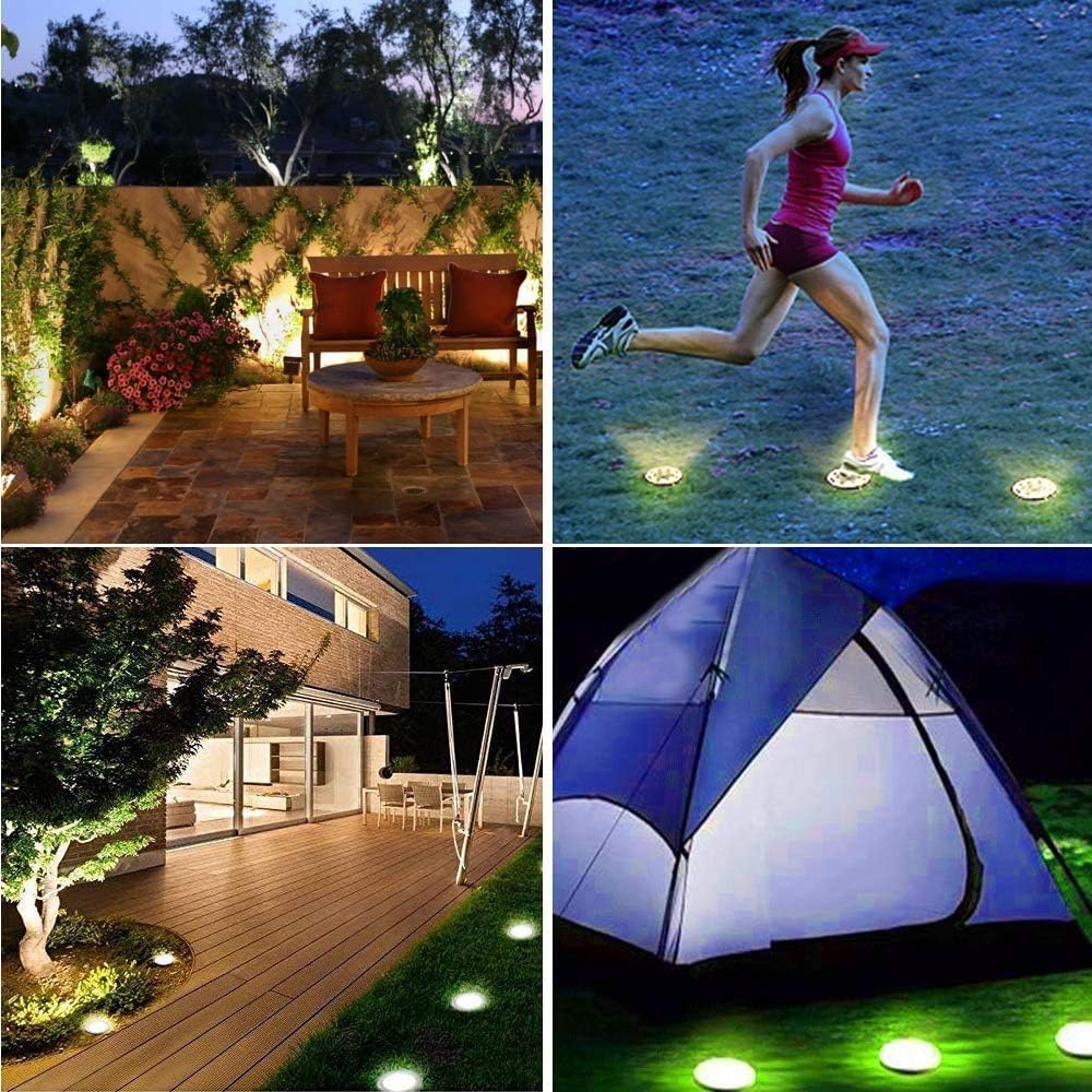 Solar Lawn Yard Led Night Light Buried Solar Garden Light IP65 Waterproof Outdoor PathWay Floor Under Ground Spot Lamp