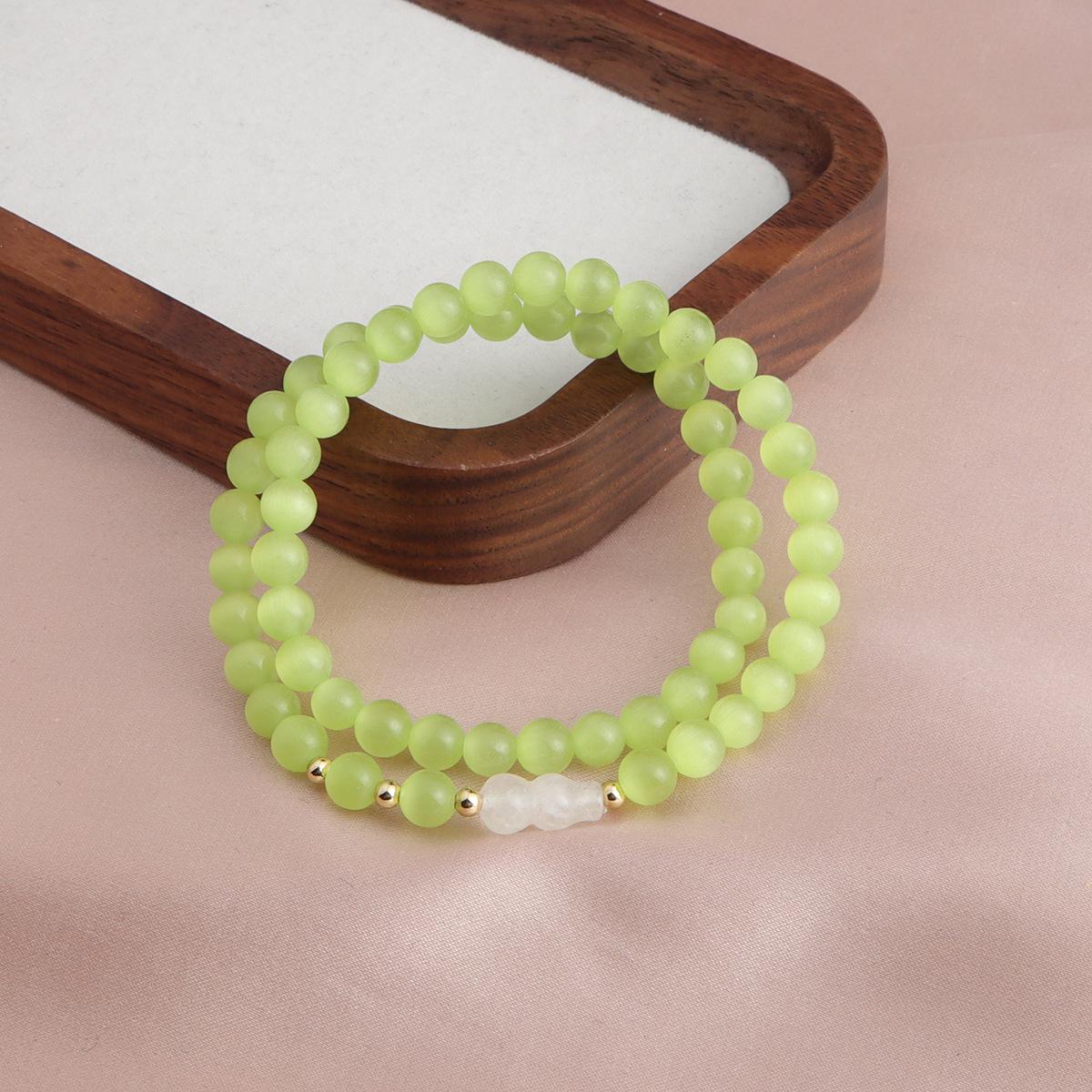 Браслет-тыква из халцедона с камнем кошачий глаз разных цветов, желтый браслет-тыква из яшмы кошачий глаз, модный пресс Bardo