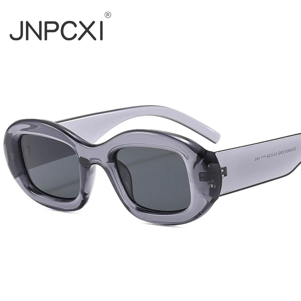  Ins Popular Fashion Oval Women Luxury Sunglasses Vintage Brand Designer Candy Color Clear Gradient Men Punk Sun Glasses