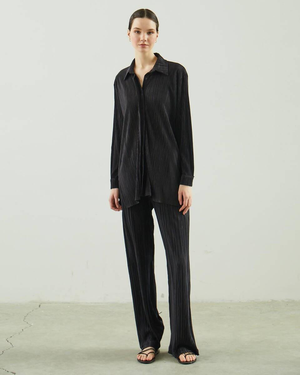 

Вельветовый костюм-рубашка-брюки Черный костюм 38 разноцветный