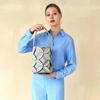 Suin Leaf Bucket Bag Light Gray