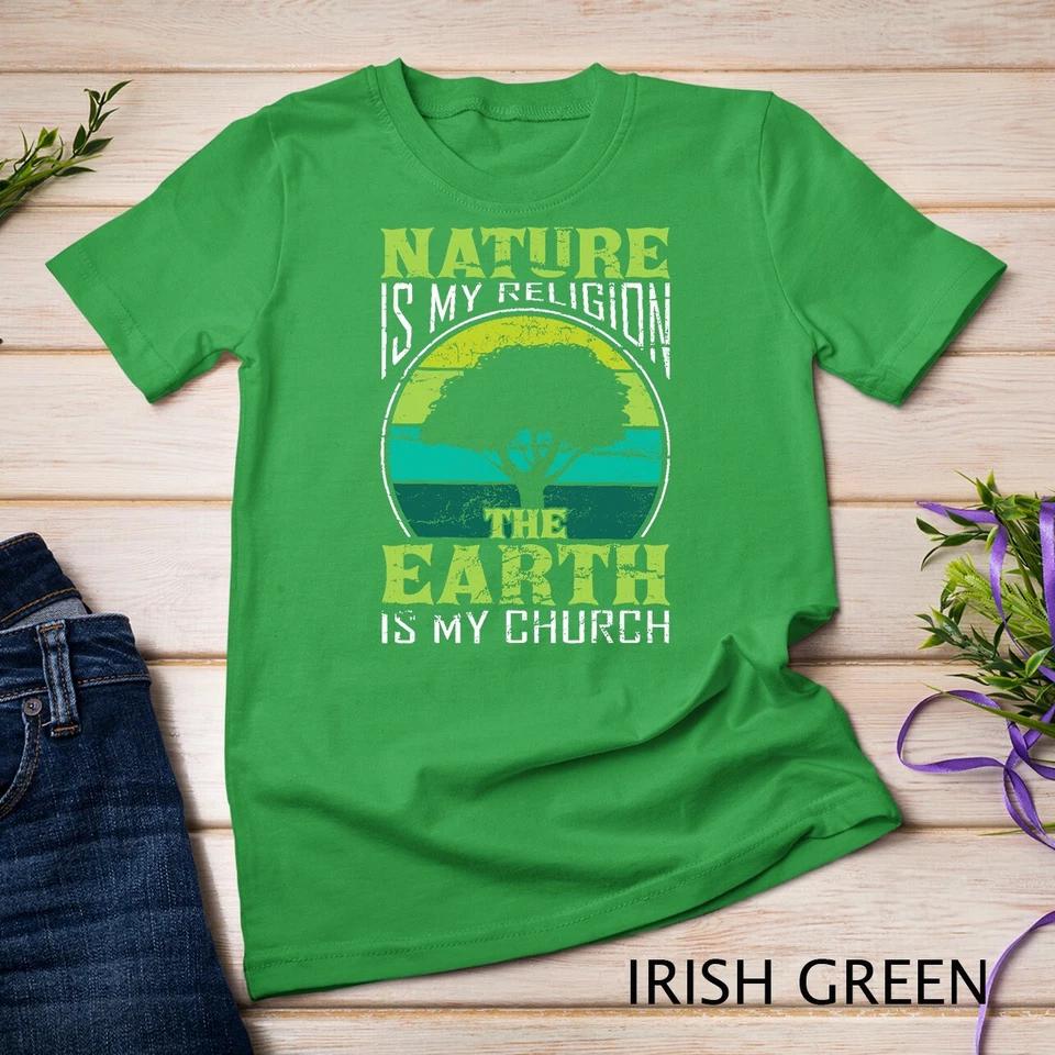 Native American Day Nature Is My Religion Earth Is My Church Unisex T-shirt 3 L