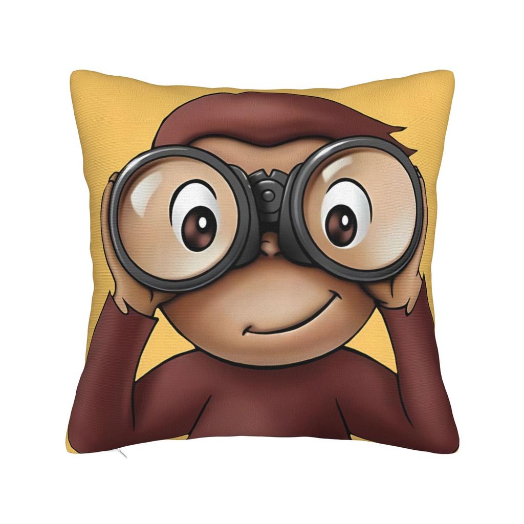 Pillow Cover Curious Georges Novelty Pillow Case For Couch Sofa Bedroom Pillowcases