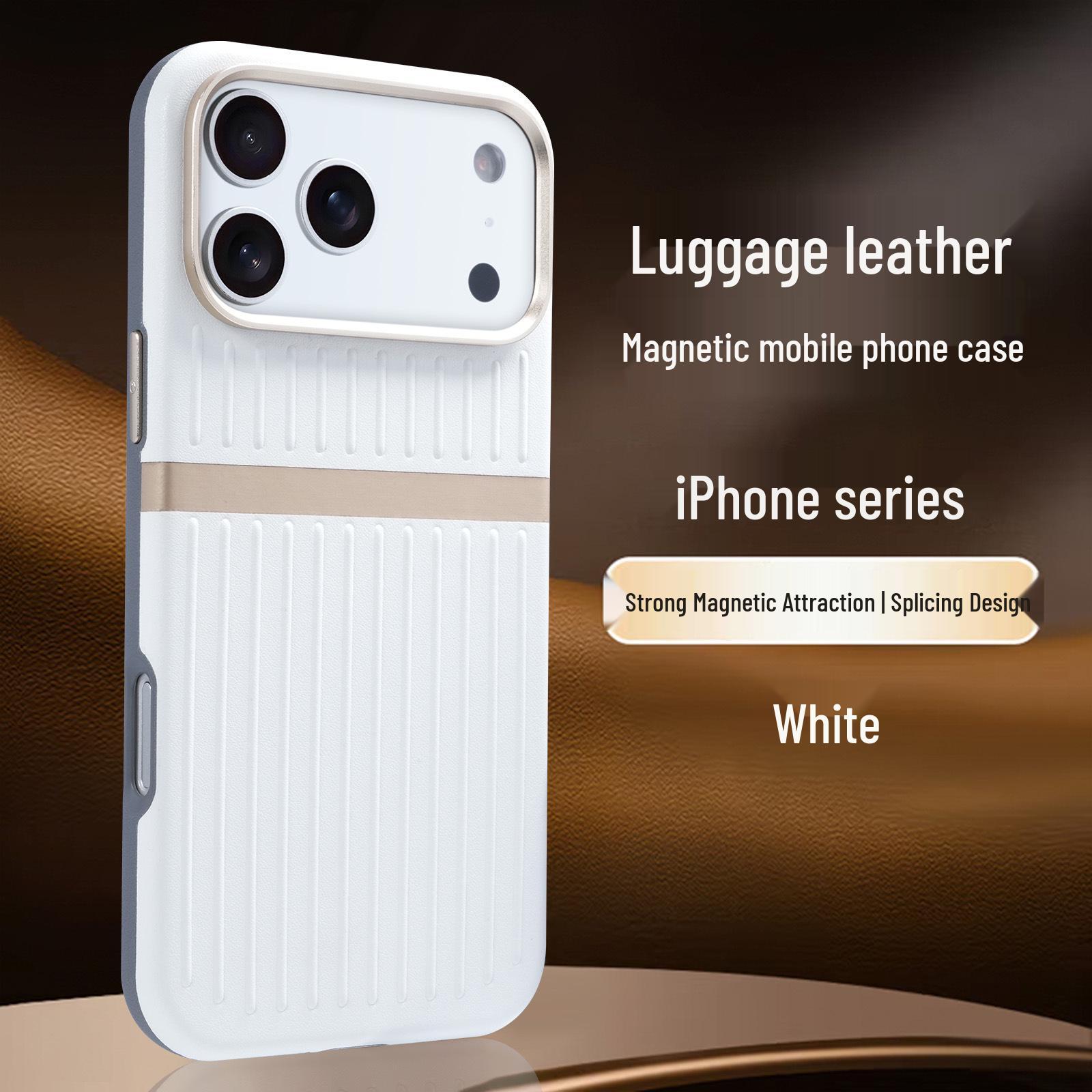 

Full-Coverage Magnetic Phone Case for iPhone 17 Pro Max - Drop-Proof Protective Shell 15 білий